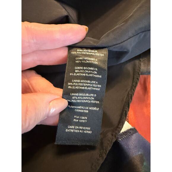 Alice + Olivia Multicolor Satin Dress with Lace Back Detail - Size 6 - Picture 14 of 16